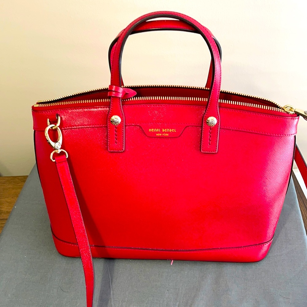 Henri Bendel Red Shoulder Bag
